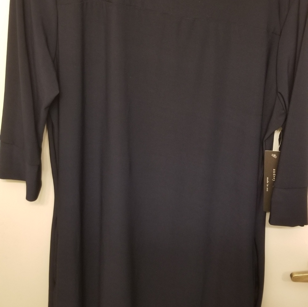 NWT Audrey Whitmore Navy Dress with pockets